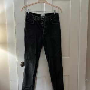 Agolde Women's High Rise Dark Jeans